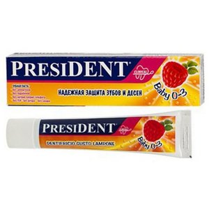 Зубная паста-гель Президент Бейби