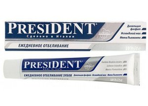 Зубная паста «PRESIDENT White»